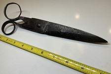 Antique Hand Forged Iron Scissors Colonial Spanish Handmade Rare Blacksmith