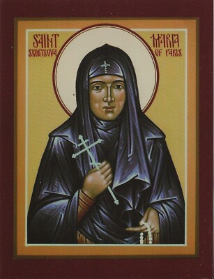 Postcard St. Maria Skobtsova of Paris Devotional Print Prayer Card Icon MINT