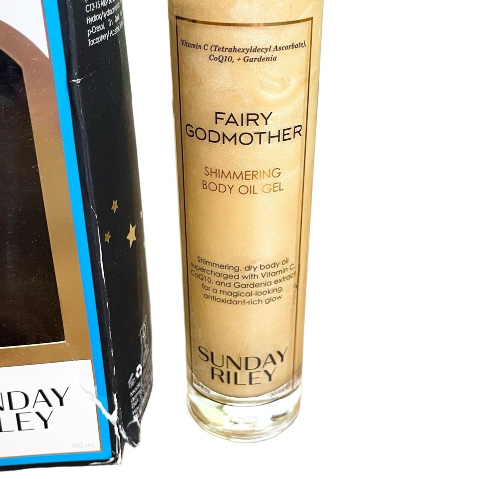 Sunday Riley Fairy Godmother Shimmering Body Oil Gel 3.4 oz NEW MISSING