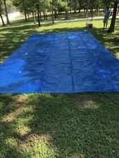 Midwest Canvas Solar Swimming Heavy Pool Blanket-Blue-14 ft. x 28 ft.