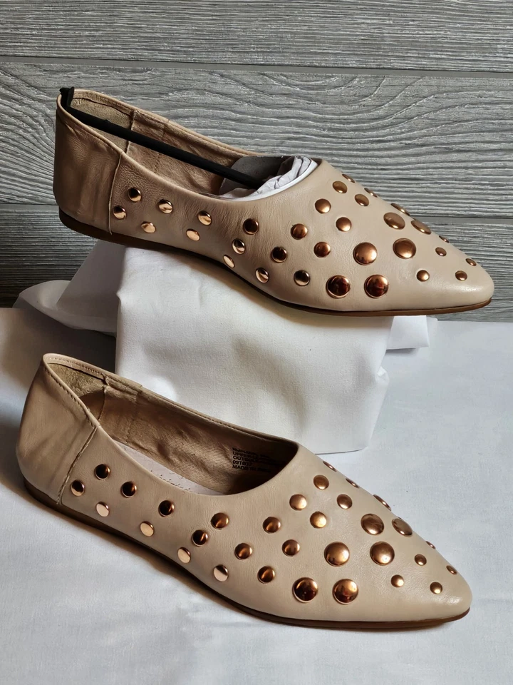 Naughty Monkey Hariette Studded Ballet Flats Women's Size US 7.5 Blush (SSS) - Image 4 of 4