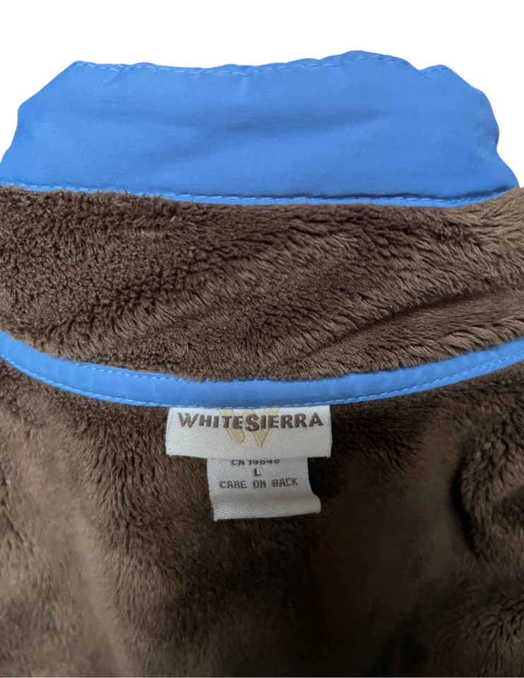 Жилет пуховик St. Helen белый Sierra синий и шоколадно-коричневый с подкладкой размер большой - Изображение 3 из 4