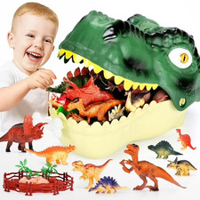 Dinosaur Toys for Kids 3-6,45PCS Realistic Jurassic Dinosaurs Figures with Eggs
