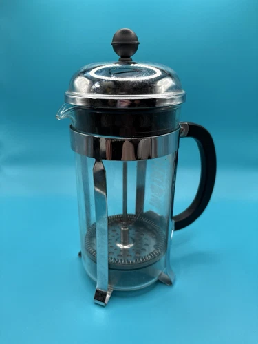 Bodum Chambord French Press Coffee Maker Chrome and Glass 4 Cup Capacity