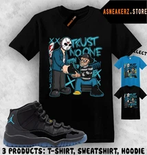 Shirt Match AJ 11 Gamma Blue 2025 Sneaker Matching Trust No One Friday T-Shirt