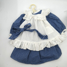 Pleasant Co 1990 American Girl Doll Samantha blue play dress, pinafore