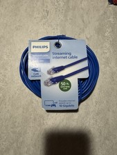 Philips Ethernet - Streaming Internet Cable 50ft - Cat6 - Supports 10 Gbps