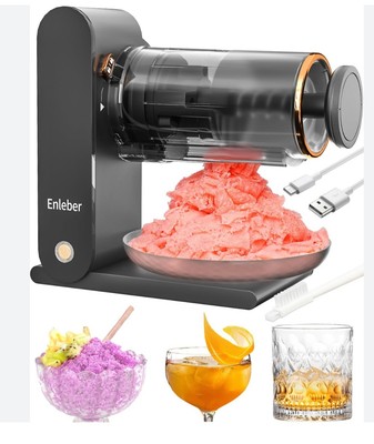 Enleber Electric Ice Shaver Snowflake Ice Smoothie Machine 