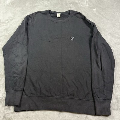 Uniqlo Kaws Snoopy Sweater Mens L Black Sweathshirt Crewneck Sweatshirt Peanuts