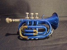 Pocket Trumpet Blue And Brass