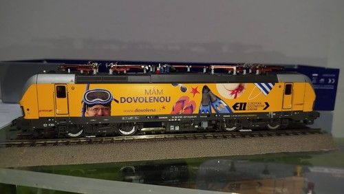 Spur H0 Gleichstrom Roco 73939 Vectron RegioJet "MÁM DOVOLENOU" EP VI digital | Zustand: Gebraucht