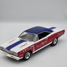 Auto World 118 1969 Plymouth Road Runner Sox Martin Hemi Drag Car Loose