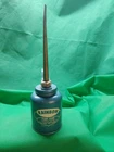 Vintage Rainbow Pump Oiler Can Eagle USA 10 oz Blue Wellsburg  W VA Rustic