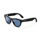 RAY-BAN Meta RW4010 SKYLER Smart Sunglasses Shiny Black/ Cerulean Blue Lenses