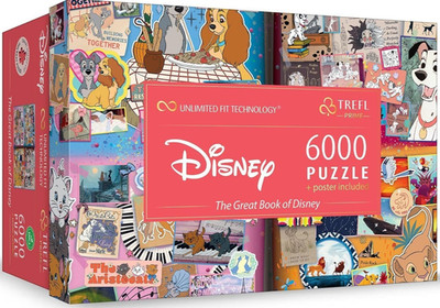 NEW Trefl Jigsaw Puzzle 6000 Pieces 15+ Ages The Great Book of Disney