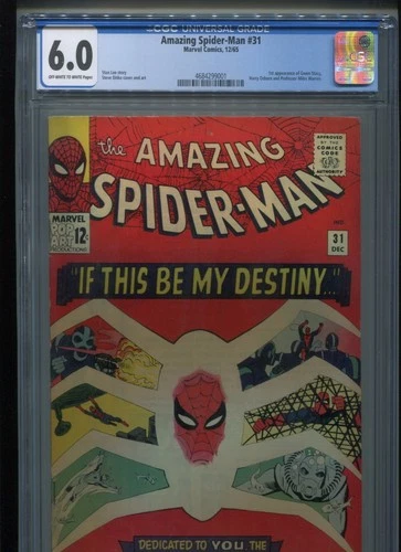 Amazing Spider-Man #31 (1965) CGC 6.0 [OW-W] 1st Gwen Stacy & Harry Osborn!