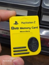 Official Nyko Sony PlayStation 2 PS2 8MB Memory Card PS-80516 Yellow Pre-owned