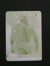 2022 Skybox Metal Universe AEW Yellow Printing Plate 1/1 The Butcher