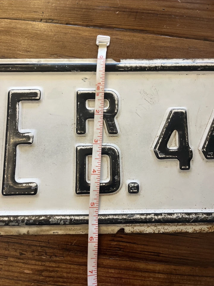 Letrero de calle vintage Twin Cities Elmdale Road 4400 blanco y negro Foto 3 de 4