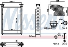 Wärmetauscher Innenraumheizung NISSENS 707309 für OPEL MOKKA J13 _76 4x4 LPG