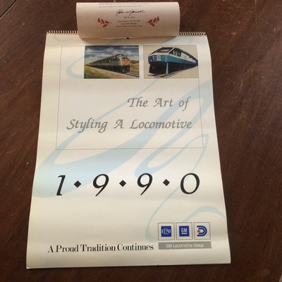 NOS The Art Of Styling A Locomotive GM Group 1990 