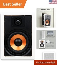 Elegant M-6S In-Wall Speaker - 6.5" Woofer, 1" Tweeter, Optimized for Home Audio