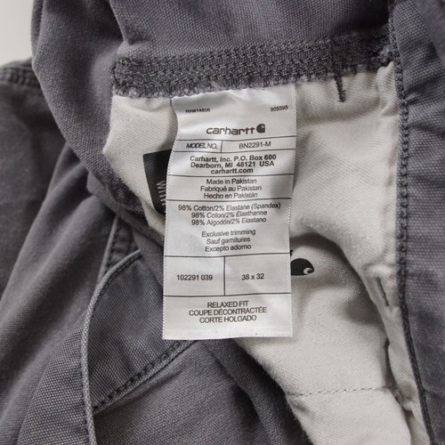 Pantalone uomo Carhartt Relaxed Fit robusto flessibile grigio misto cotone tg 38 x 32 - Foto 13 di 18