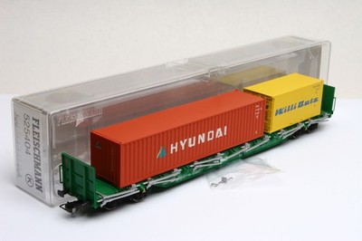 FLEISCHMANN H0 525404 ON RAIL Rnos Wagen mit 2 Containern  TOP-neuwertig OVP