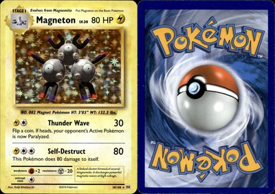 Pokémon TCG Magneton Evolutions 38/108 Holo Rare LP