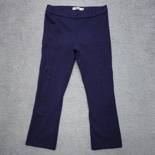 Tory Burch Sport Leggings Womens Medium Navy Blue Cropped Stretch Ponte Pull On