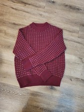 Eddie Bauer Vintage 100 Wool Sweater Mens Large Blemish See Photos