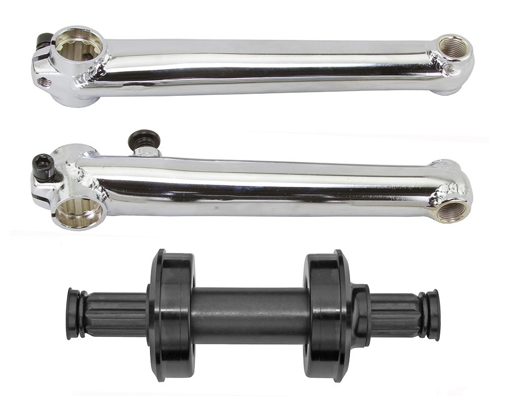 Mon BMX 2PC Crank 175mm BMX クランク Bicycle 3PC Freestyle CR-MO Crank Set 175mm USA/BB 8t BMX MTB