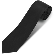 Men's Solid Necktie 8CM Wide Plain Formal Business Wedding Tie 77 characters