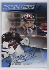 2023-24 Upper Deck SP Game Used Authentic Rookies Jet Greaves #255 Auto 0tm