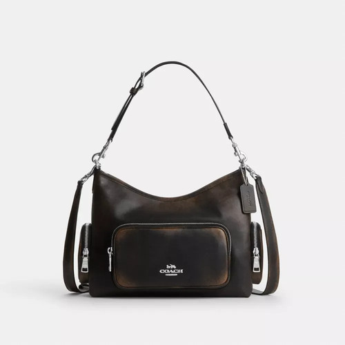 COACH Laurel Shoulder Bag Pockets Loved Leather CES84 SVPMZ Auth New - Fast!!