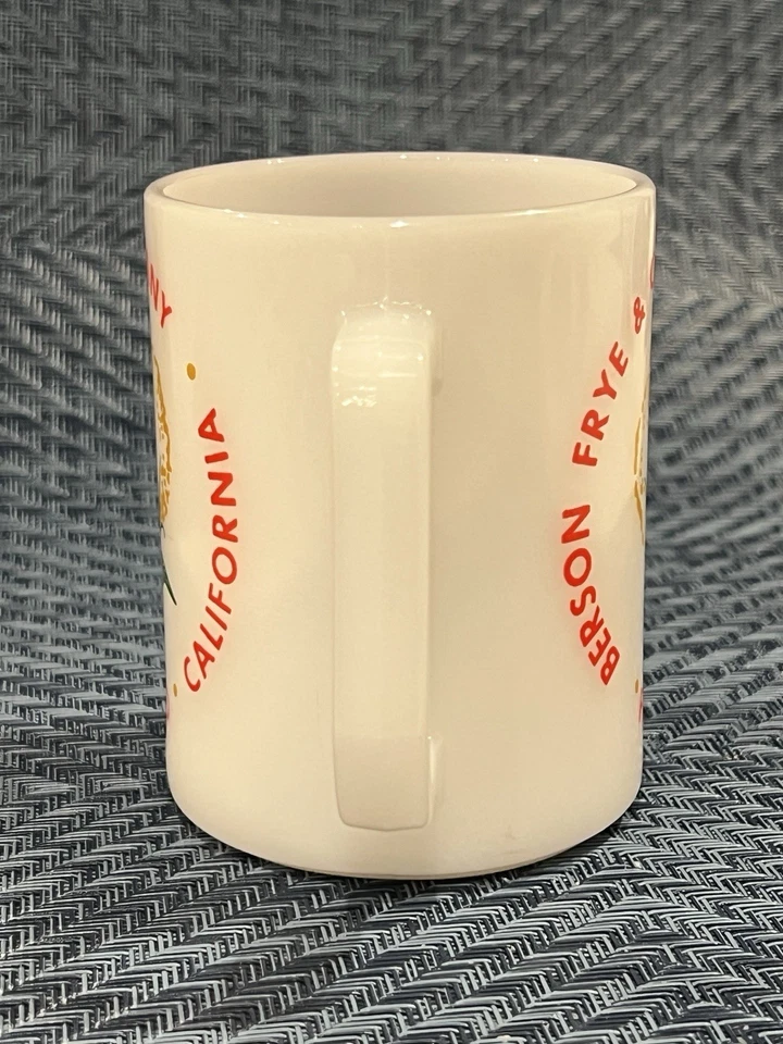 Berson Frye & Company Vintage Milk Glass Diner Mug Federal Glass Company, Rare! - Image 3 of 4