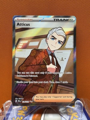 Pokémon Prismatic Evolutions - Atticus - Full Art Trainer NM 134/131 #1778