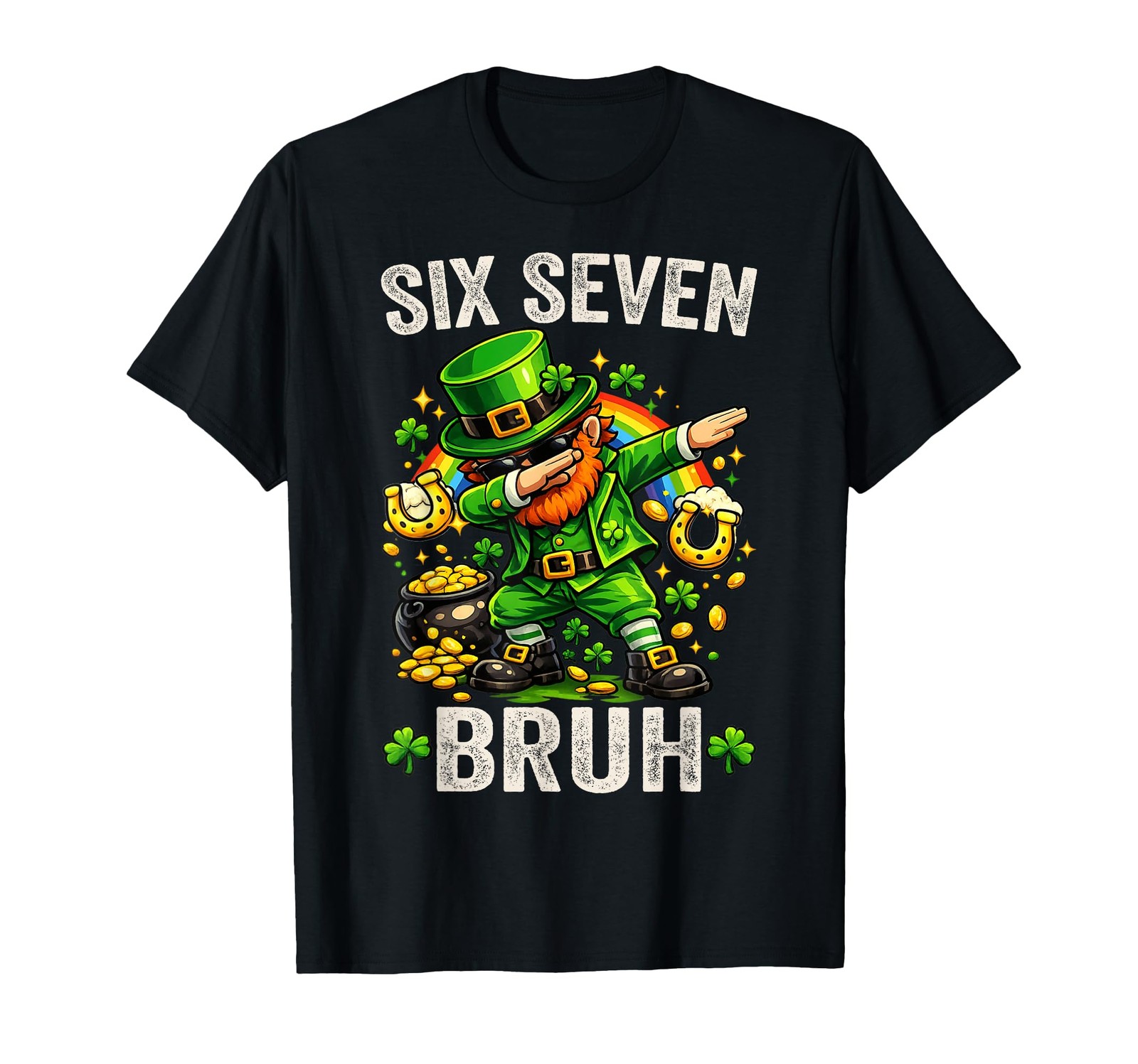 Bruh St Patricks Day Six Seven Kids Boys Men Women 67 Meme T-Shirt (1)