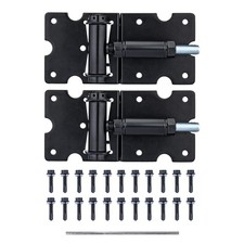 Self Closing Gate Hinges, Heavy Duty for Vinyl/Wood/Metal Fence, Pack of 2, w...