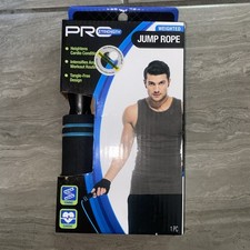 Pro Strength Weighted Jump Rope Tangle-Free Cardio Workout - Blue