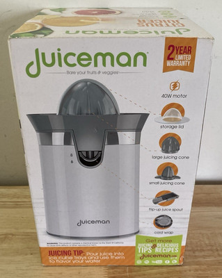 Juiceman JCJ450 Citrus Juicer White (Factory Sealed)
