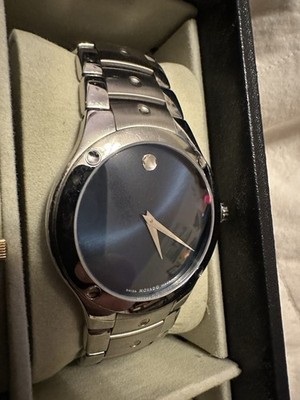 Movado 84 G1 1882 Museum Stainless Sapphire Blue Dial Men's Quartz