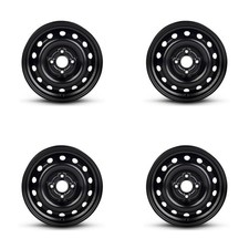 Set Of 4 14 Black Steel Wheels Rims For Honda 4x100 Qazg Genuine 4lug Set Of 4 14 Black Steel Wheels Rims For Honda 4x100 Qazg Genuine 4lug