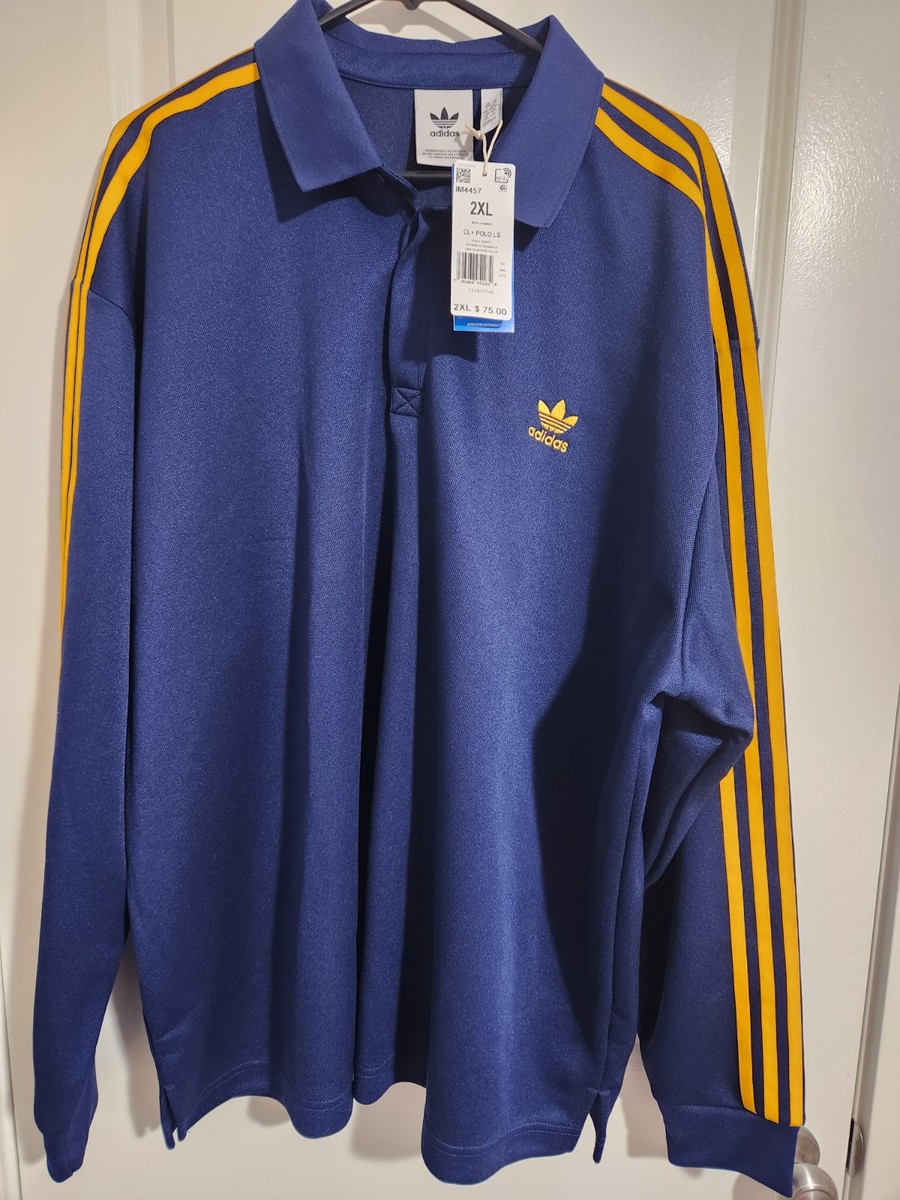 Adidas Adicolor Classics Long Sleeve Polo Shirt Men's 2XL