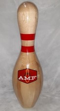 AMF Logo Maple Wood Clear Coat Bowling Pin