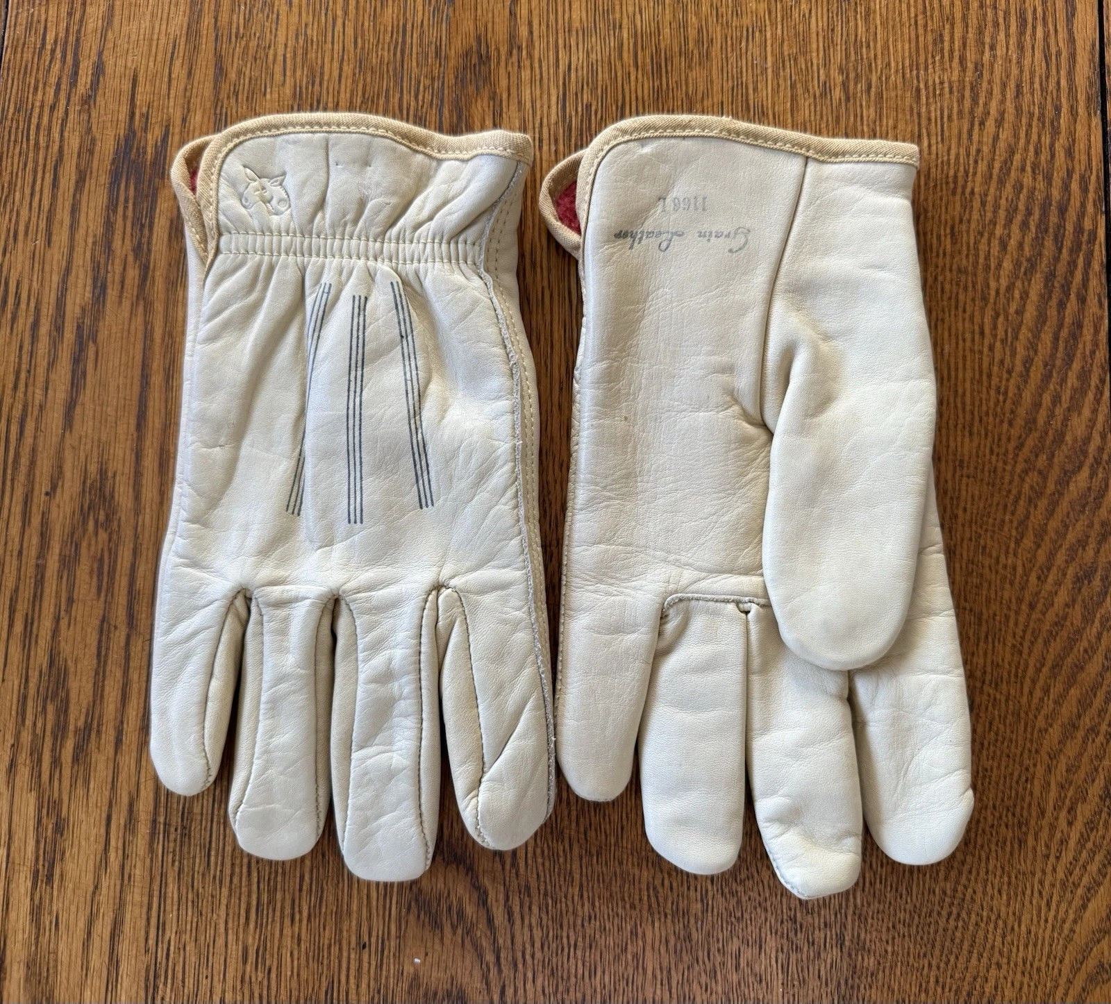 new vintage WELLS LAMONT Brotherhood Insulated Leather Work Gloves 1166 L Large