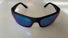 Maui Jim MJ202-2M Peahi Sunglasses Matte Black Frame 65-19 L.120 Blue Mirror