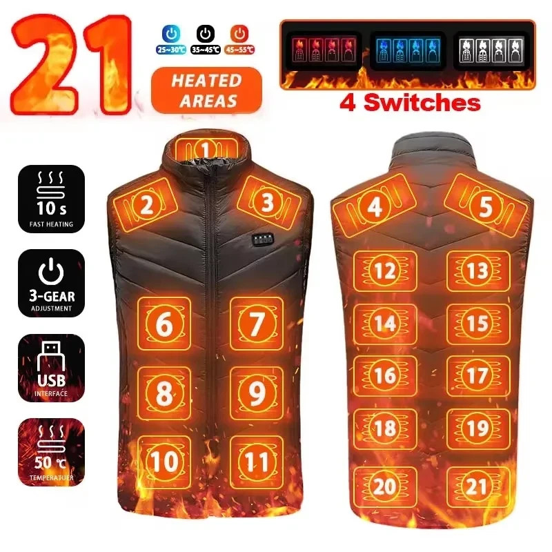 Men Women Sportswear Heated Coat Gr
