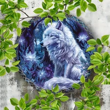 2d round Metallic Aluminium Decorative Painting, Halloween Decorative Painting,