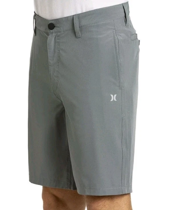 New Hurley Men's Size W38 Quick Dry Hybrid Shorts, Mid Rise Casual/Active Trunks